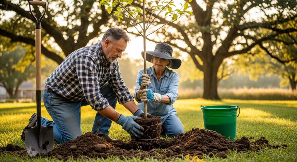 tree planting guide Arkansas native species