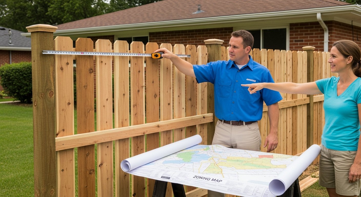 Batesville privacy fence regulations design ideas