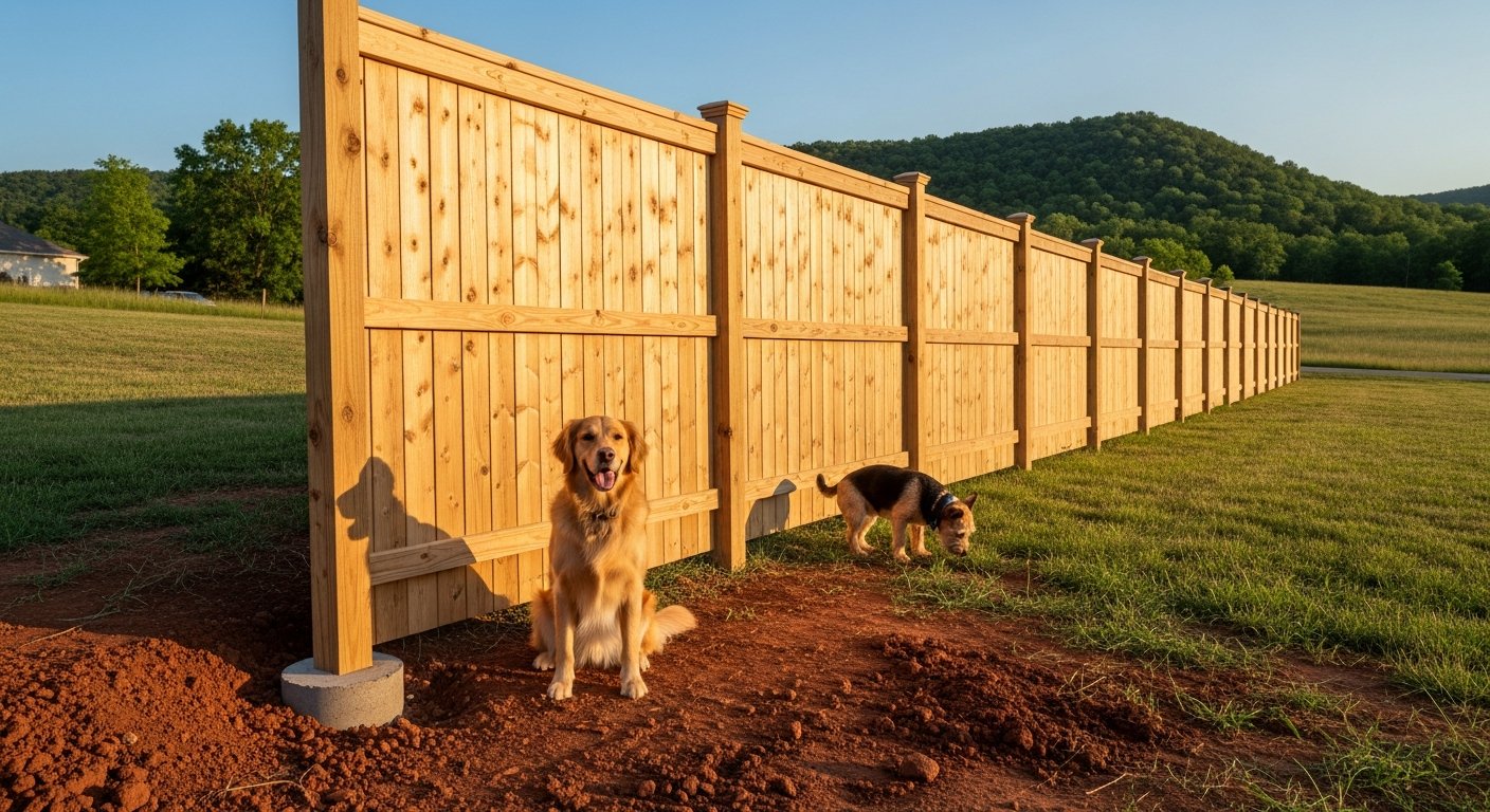 pet friendly fence solutions Arkansas yards