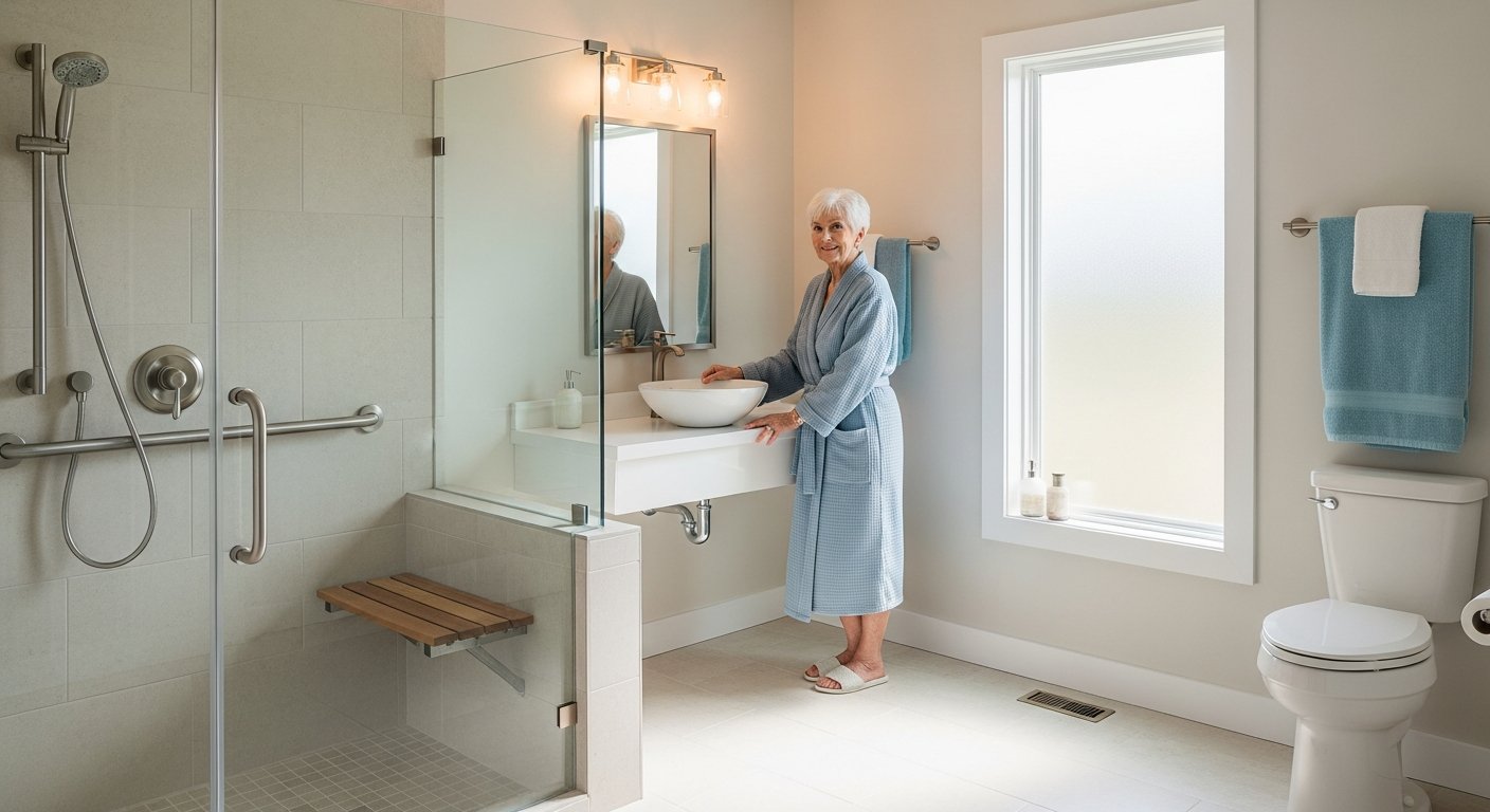 aging in place bathroom modifications safety style Arkansas