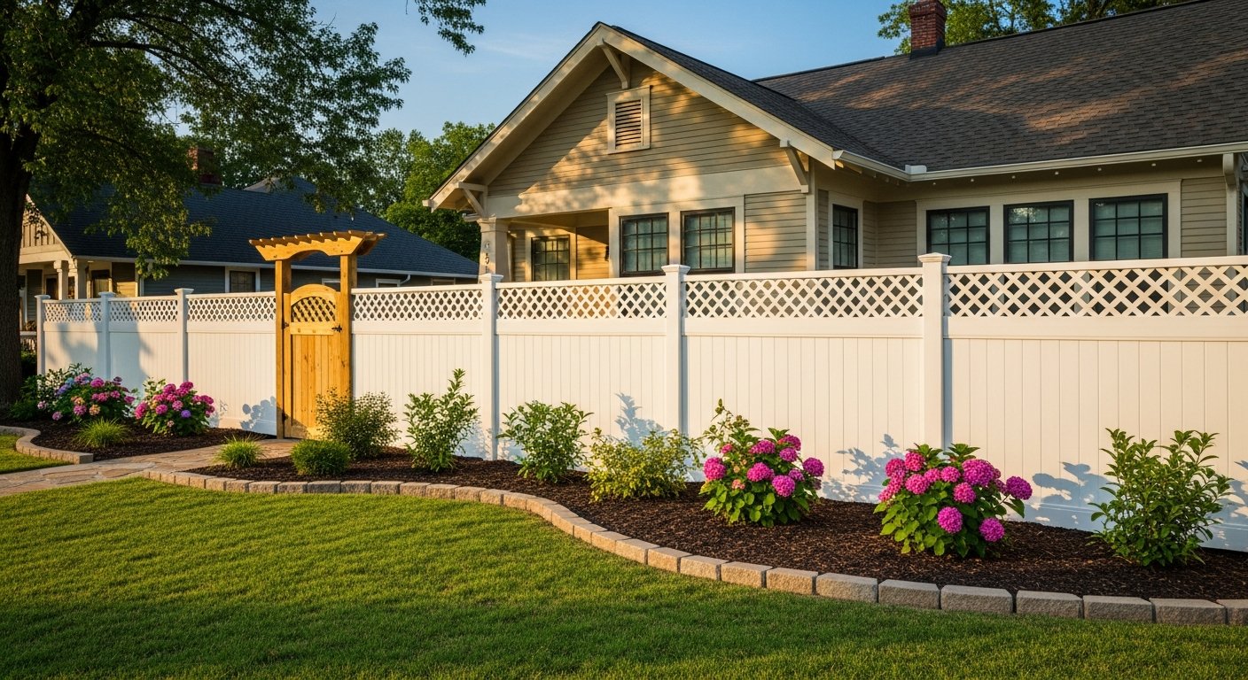 decorative fence designs curb appeal Batesville Arkansas
