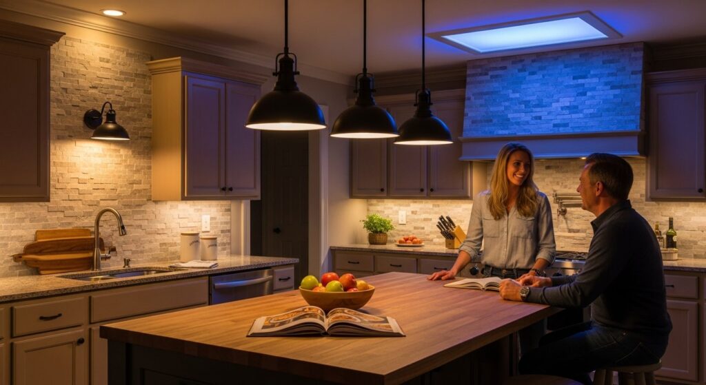 kitchen lighting design layering function ambiance Batesville