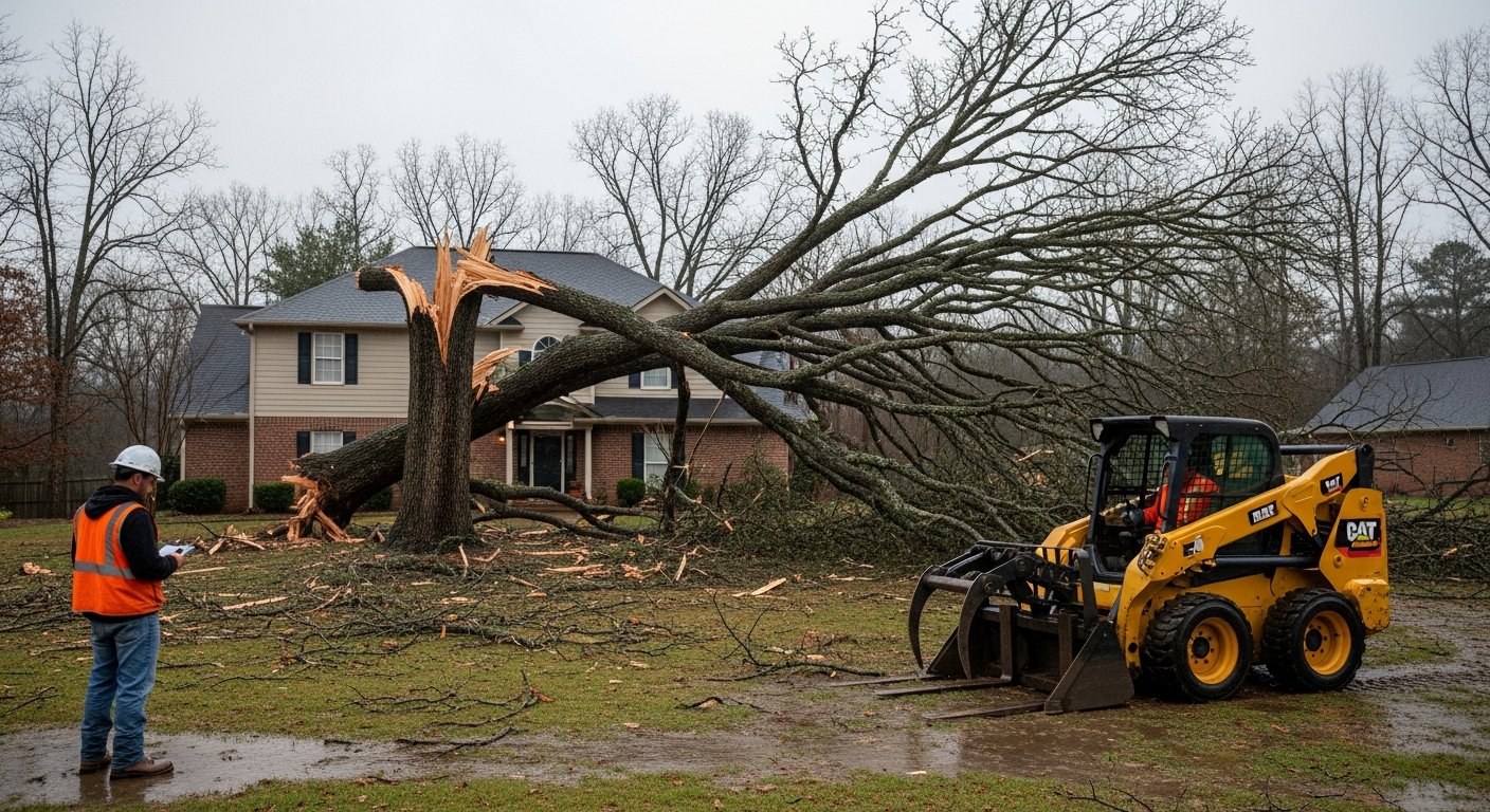 emergency tree removal storm damage Batesville Arkansas