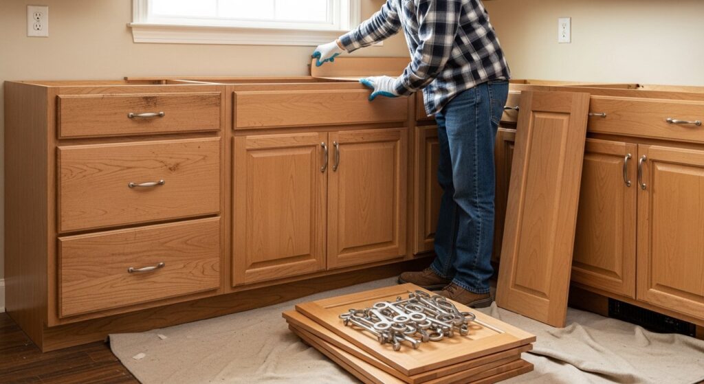 kitchen cabinet refacing vs replacing Batesville Arkansas