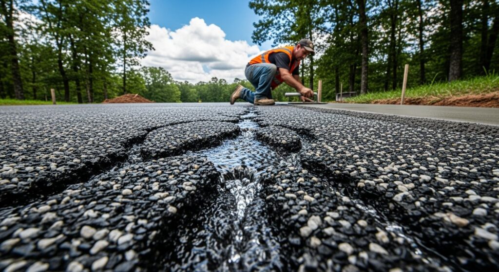 pervious concrete driveway stormwater Arkansas