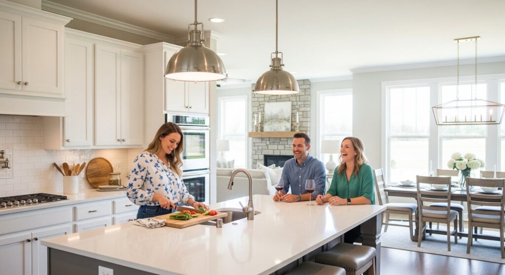 kitchen layout entertaining open concept Batesville Arkansas