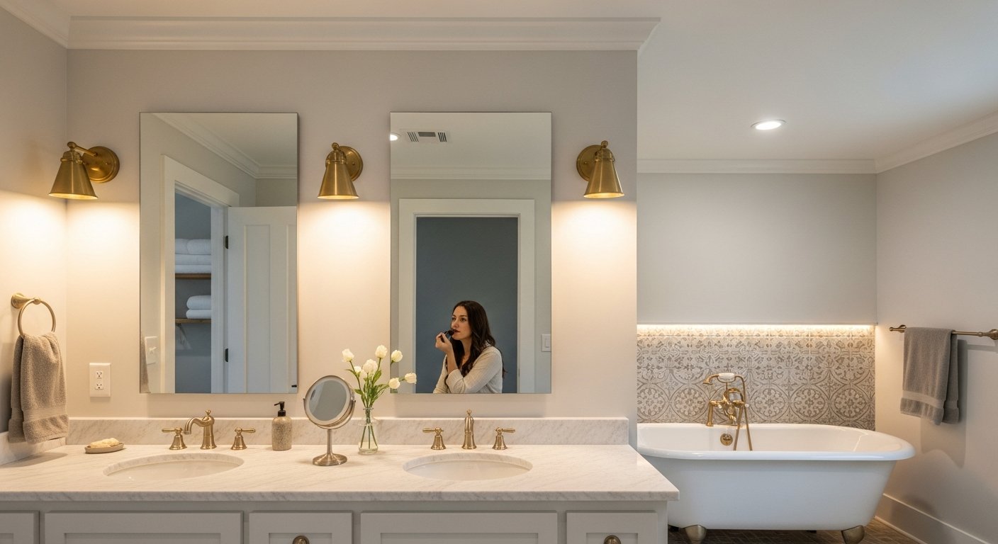 bathroom lighting design layered Batesville Arkansas