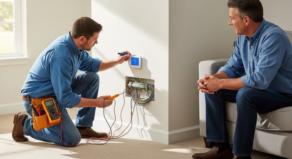 smart thermostat installation handyman Batesville Arkansas