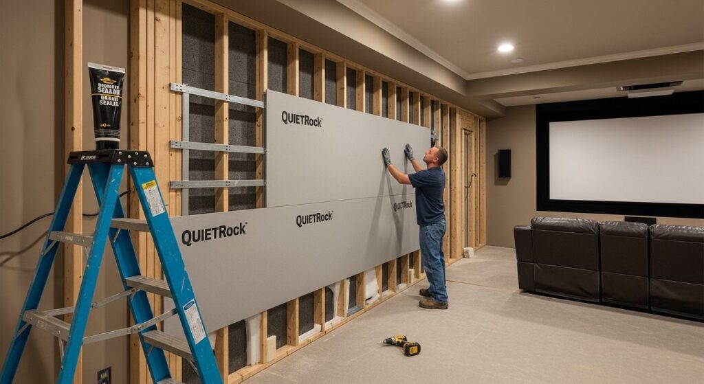 soundproof drywall home theater Batesville Arkansas